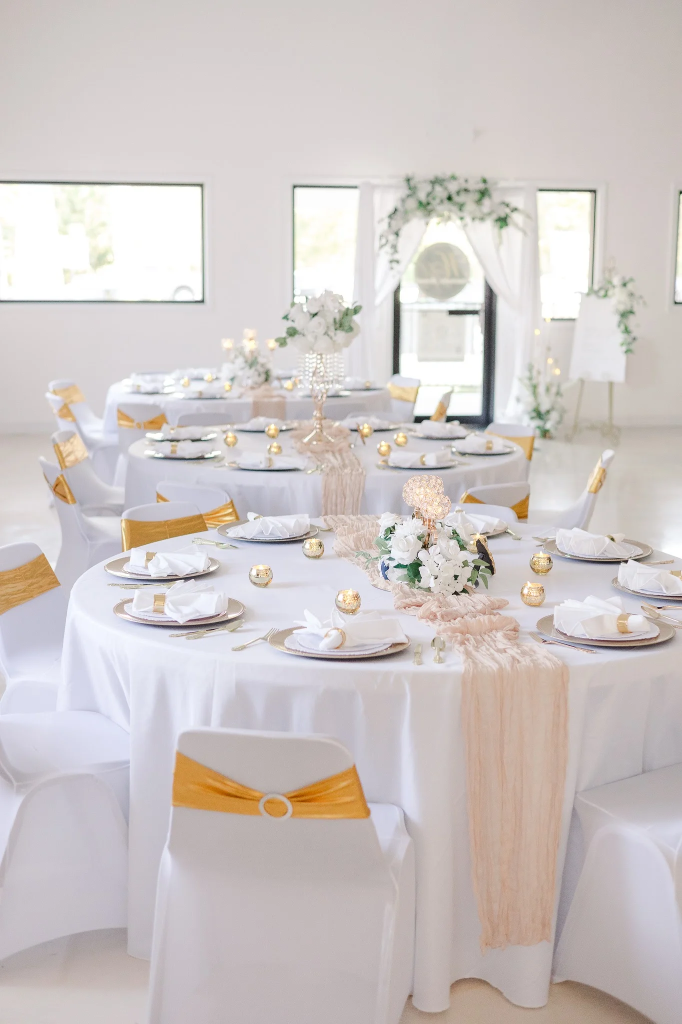 Event space in Washingtonville, NY styled for a celebration