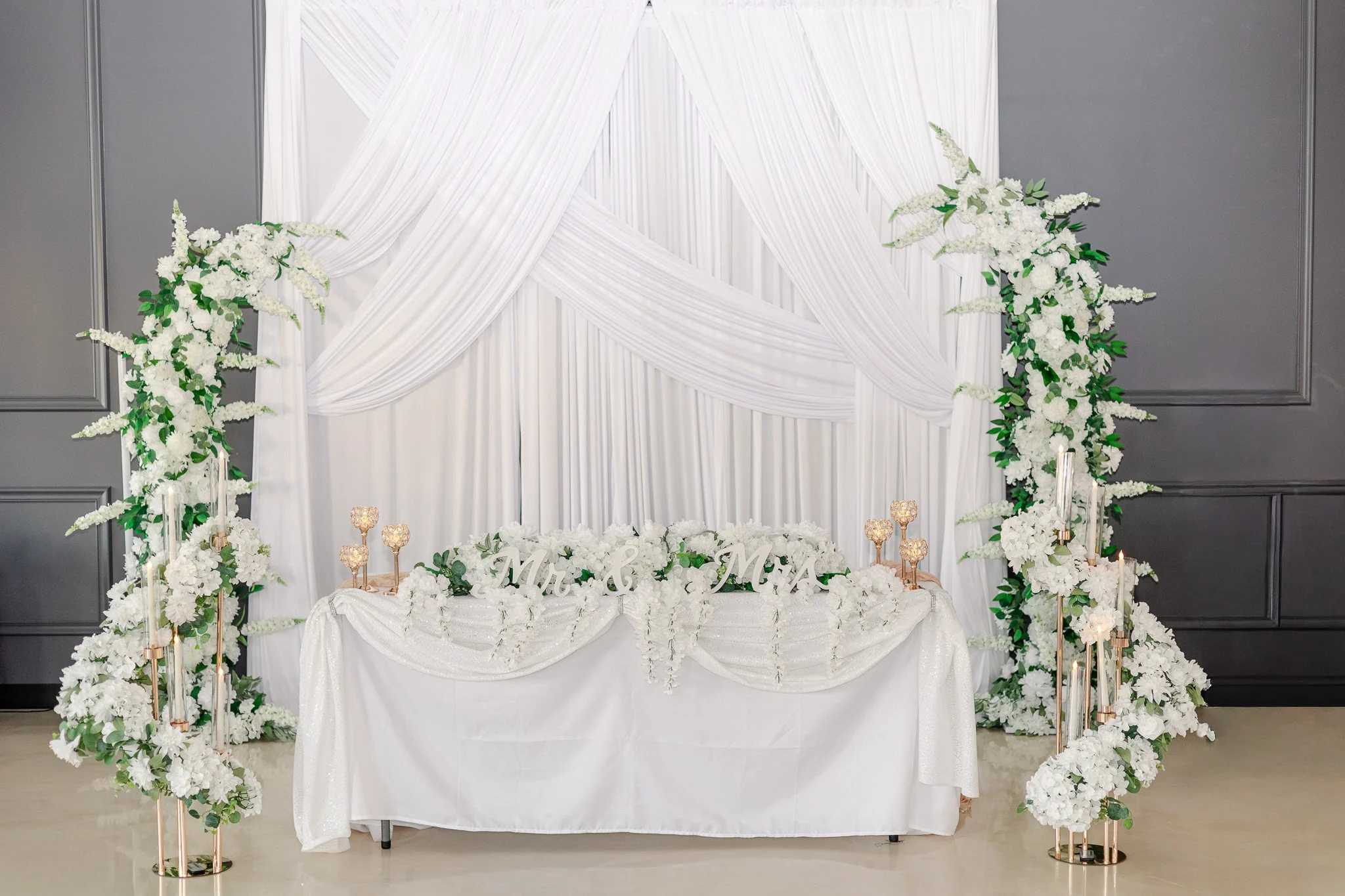 Event space in Washingtonville, NY styled for a celebration